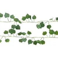SmartaSaker USB-driven ljusslinga med gröna blad, Murgröna