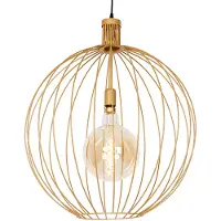 QAZQA Design Hänglampa Guld 60 cm - Wire Dos