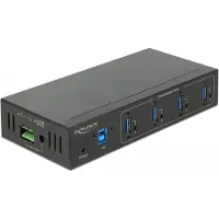 DeLOCK 63309 USB-hubb 4 Port USB-A USB 3.1 Gen1 5 GBit/s Svart 63309
