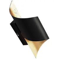 LINDBY Vägglampa Desirio , dimbar, Svart, Sovrum, Metall, Modern, Vägglampa, vägglampa inomhus