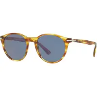 Persol Solglasögon 3152 9043/56 Brun Randig Gul Blå Anti-Glare