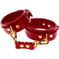Taboom Bondage in Luxury Ankelbojor - Röd - Röd