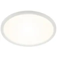 Briloner LED taklampa Slim, Vitt / opal, Hall, Syntetmaterial, Modern, LED-taklampa