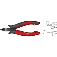 Wiha Z 40 0 03, Diagonale Zange, 0,8 mm, Stahl, Schwarz, Rot, 128 mm, 52 g 26812 Elektronik och finmekanik Sidoskärare utan facett 118 mm
