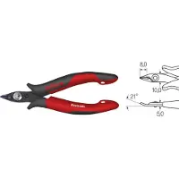 Wiha Z 40 1 03, Diagonale Zange, 1 mm, Stahl, Schwarz, Rot, 128 mm, 70 g 26813 Elektronik och finmekanik Sidoskärare utan facett 128 mm