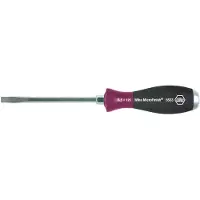 Wiha Schlitzschraubendreher 8,0x1,2x150mm Micro-Finish Verkstad Spårskruvmejsel Klingbredd: 8 mm Klinglängd: 150 mm
