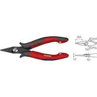 Wiha Z 36 0 03, Lineman-tång, Stål, Svart, Röd, 1,2 mm, 13,5 cm, 14 cm (5.5)