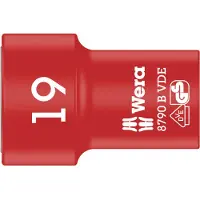 Wera Hylsnyckel WE05004963001; HEX; VDE; 3/8''; 19x46 mm