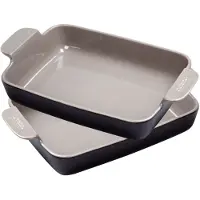 Orrefors , Gratängset i Keramik 2-Pack, Svart