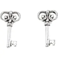 Silver Bar Nyckel örhängen 10 mm 8271