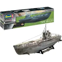 Revell modell i plast – tysk ubåt typ VII C/41 1/72