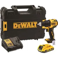DeWalt Skruvdragare/borr DCD708D1T-QW; 18 V; 1x2,0 Ah batt.