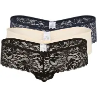LASCANA String beige / blå / svart