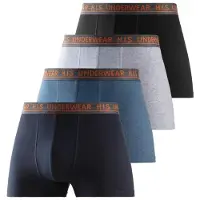 H.I.S. Boxershorts marinblå / rökblå / grå / svart