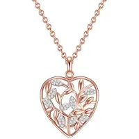 Rafaela Donata Halsband roséguld / silver / transparent