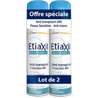 Etiaxil Déodorant Anti-Transpirant - Etiaxil - Spray 150ml - Protection 48h - Sans alcool - Lot de 2