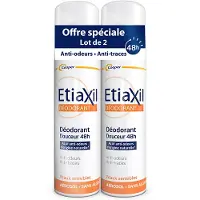 Etiaxil Déodorant - Etiaxil - Douceur 48h - Lot de 2 x 150ml - Peau sensible - Sans sels d'aluminium