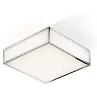 DECOR WALTHER Taklampa Bauhaus 3 N, dimbar, Förkromad / silver, Badrum, Metall, Modern, Taklampa