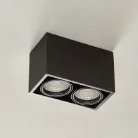Arcchio LED taklampa Cirdan, Svart, Vardagsrum / matsal, Aluminium / grå / zink, Modern, LED-taklampa