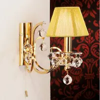 Orion Vägglampa Kristalldesign, dimbar, Mässing / guld, Vardagsrum / matsal, Kristall, Vägglampa, vägglampa inomhus