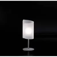 Selene Sängbordslampa PAPIRO, Aluminium / grå / zink, Vardagsrum / matsal, Metall, Modern, Bordslampa