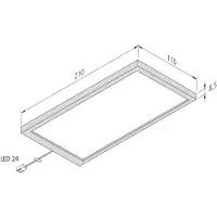 Hera LED-bänklampa Sky 3-pack 4.000K stål Sky, dimbar, Aluminium / grå / zink, Kök, Syntetmaterial, Modern, Underskåpsbelysning