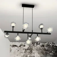 Schuller Valencia Pendellampa Altais, dimbar, Svart, Vardagsrum / matsal, Metall, Modern