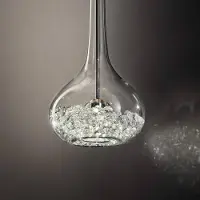 SIL-LUX Glas pendellampa GRAAL, Genomskinlig / transpare, Vardagsrum / matsal, Kristall, Design, Pendellampa