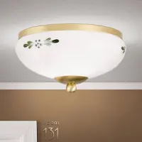 Orion Taklampa Landhaus, dimbar, Vitt / opal, Vardagsrum / matsal, Glas, Lantlig / rustik, Taklampa