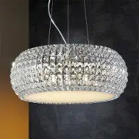 Schuller Valencia Kristall pendellampa DIAMOND, Genomskinlig / transpare, Vardagsrum / matsal, Kristall, Pendellampa