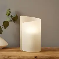 Selene Sängbordslampa PAPIRO, Vitt / opal, Vardagsrum / matsal, Glas, Modern, Bordslampa