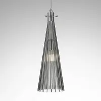 Selene Glas pendellampa Costa Rica, dimbar, Aluminium / grå / zink, Vardagsrum / matsal, Glas, Design, Pendellampa