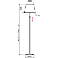 Aluminor Golvlampa Store, Vitt / opal, Vardagsrum / matsal, Metall, Modern, Golvlampa