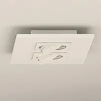 Milan Iluminación LED taklampa MARC, dimbar, Vitt / opal, Vardagsrum / matsal, Metall, Modern, LED-taklampa