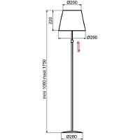 Aluminor Golvlampa Store, Vitt / opal, Vardagsrum / matsal, Metall, Modern, Golvlampa