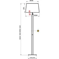 Aluminor Golvlampa Quatro Up, Mörkt trä, Vardagsrum / matsal, Trä, Modern, Golvlampa
