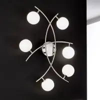 Orion Taklampa PELOTA, dimbar, Aluminium / grå / zink, Vardagsrum / matsal, Glas, Modern, Taklampa