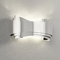 Selene Design vägglampa IONICA, dimbar, Förkromad / silver, Hall, Metall, Vägglampa, vägglampa inomhus