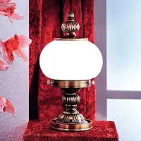 Orion Bordslampa DELIA, Brun / mässing, Vardagsrum / matsal, Mässing, Antik, Bordslampa