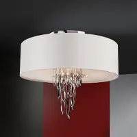 Schuller Valencia Design taklampa DOMO, Vitt / opal, Vardagsrum / matsal, Metall, Design, Taklampa