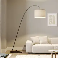 Nowodvorski Lighting Båglampa Alice Nowodvorski Lighting, Brun / rost, Vardagsrum / matsal, Textil / tyger / siden, Modern, Golvlampa