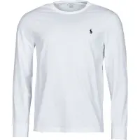 Ralph Lauren för män. 710671468004 Tröja i trikå Custom Slim Fit vit (S), Casual, Bomull, Lång ärm