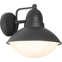 QAZQA Modern utomhusvägglampa svart IP44 - Marcel