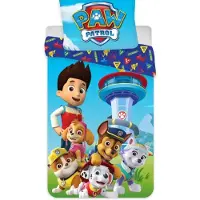 Licens Paw Patrol sängkläder - 100% bomull - Junior sängset 100x140 cm - Ljusrosa - Girl Pup Power