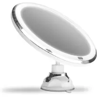 Gillian Jones - Suction Cup Mirror w. Adjustable LED Light, Touch Function & 5x Magnification