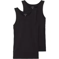 Name it Linne - Noos - NkmTank - 2-pack - Svart - - 9-10 år (134-140) - Linne
