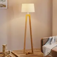 Aluminor Golvlampa Sacha LS, Ljust trä, Vardagsrum / matsal, Trä, Skandinavisk, Golvlampa