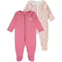Name it Pyjamasdräkt - Noos - 2-pack - NbfNightsuit - Rose Wine - - 68 - Pyjamasdräkt