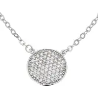 Silver Bar Oblatum micros pave hängsmycke 42+2mm 5357