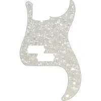 Fender Modern PickGuard Precision Bass 13 -Hole - White Moto